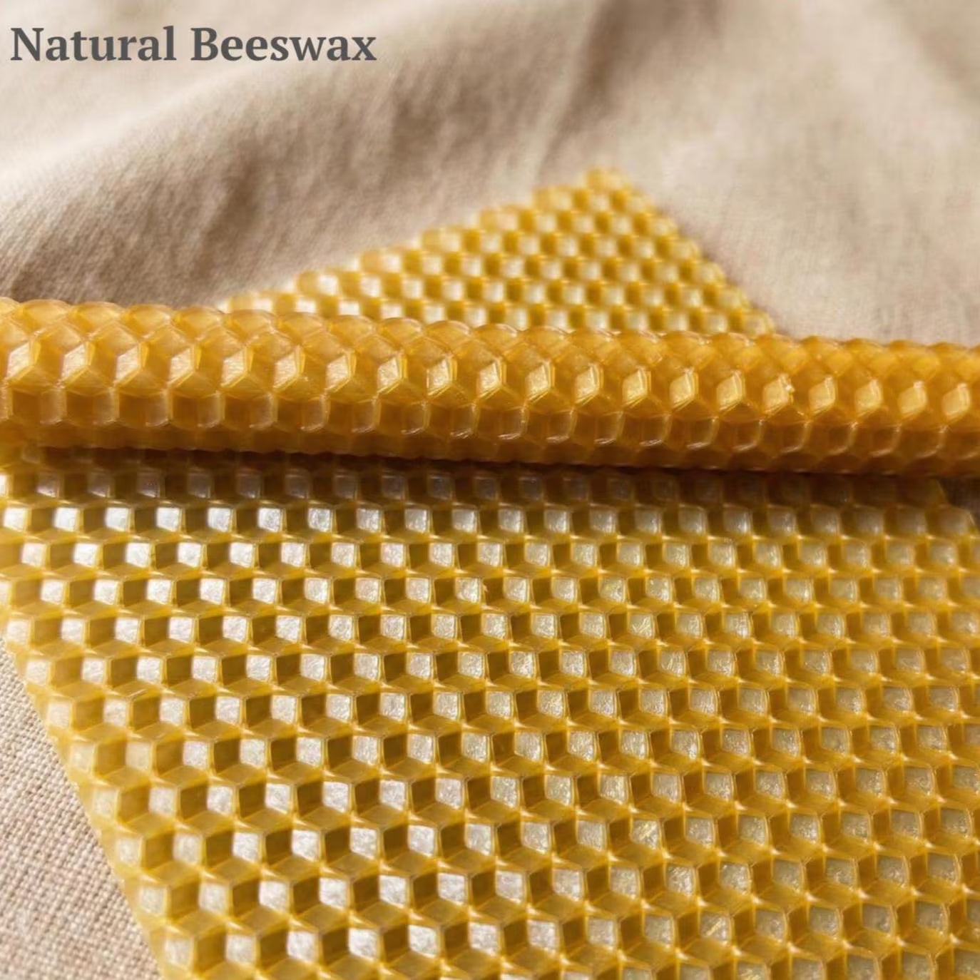 Beeswax Candle Making Kit – Natural Beeswax Sheets with Cotton Wick (8×4)