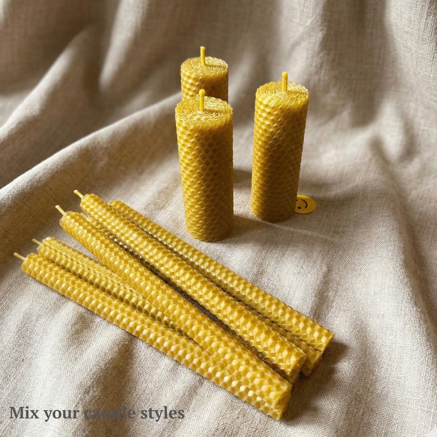 Beeswax Candle Making Kit – Natural Beeswax Sheets with Cotton Wick (8×4)